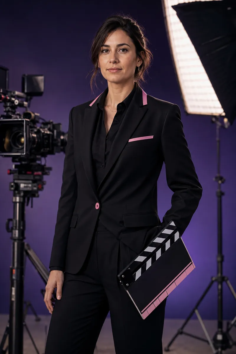 Adult filmmaker in a creative studio